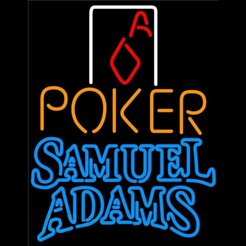 Samuel Adams Poker Squver Ace Beer Sign Leuchtreklame