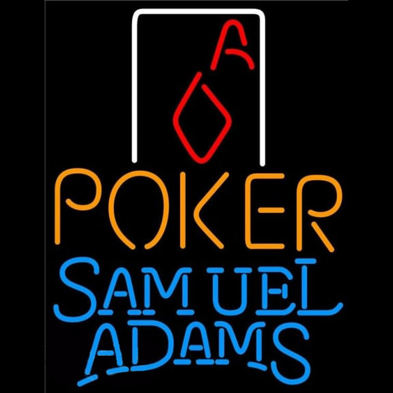 Samuel Adams Poker Squver Ace Beer Sign Leuchtreklame