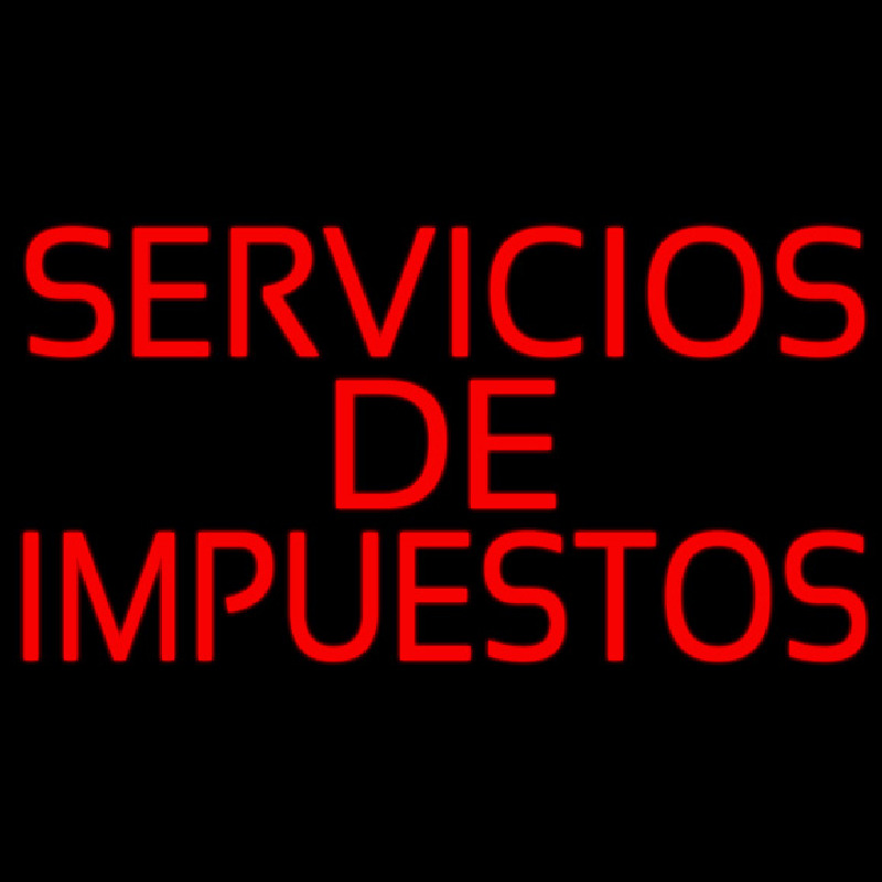 Servicios De Impuestos Leuchtreklame