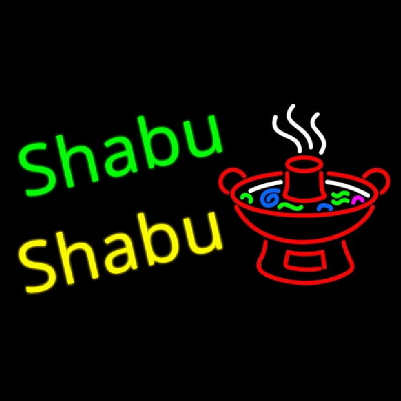 Shabu Shabu Leuchtreklame