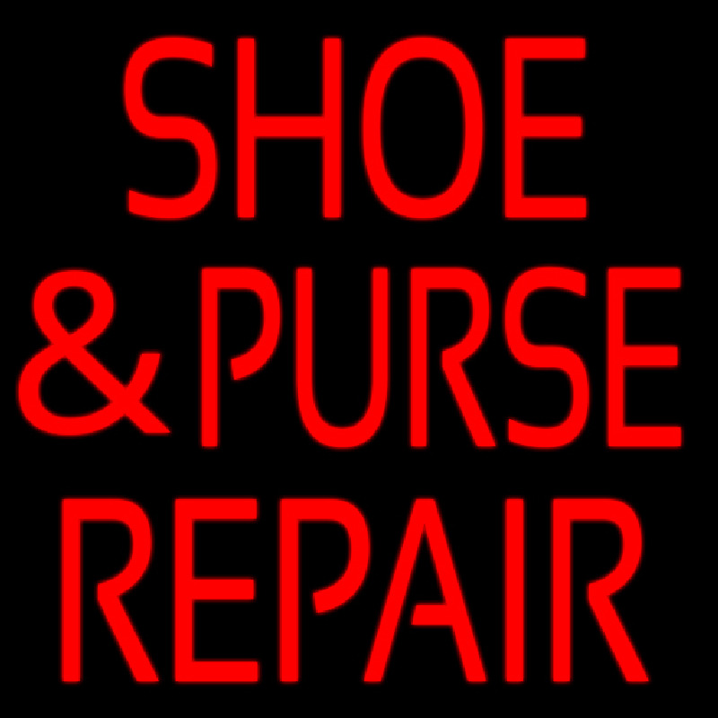 Shoe And Purse Repair Leuchtreklame