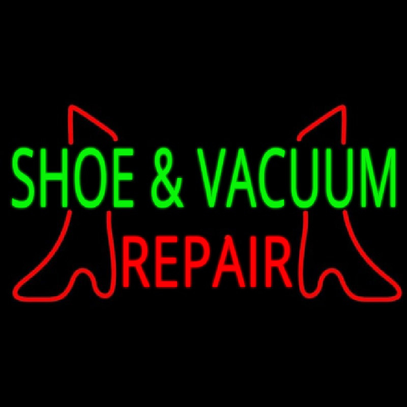 Shoe And Vacuum Repair Leuchtreklame