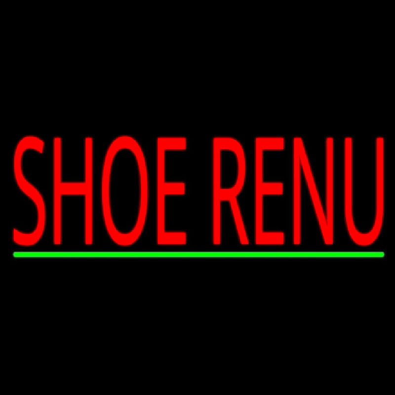 Shoe Renu Green Line Leuchtreklame