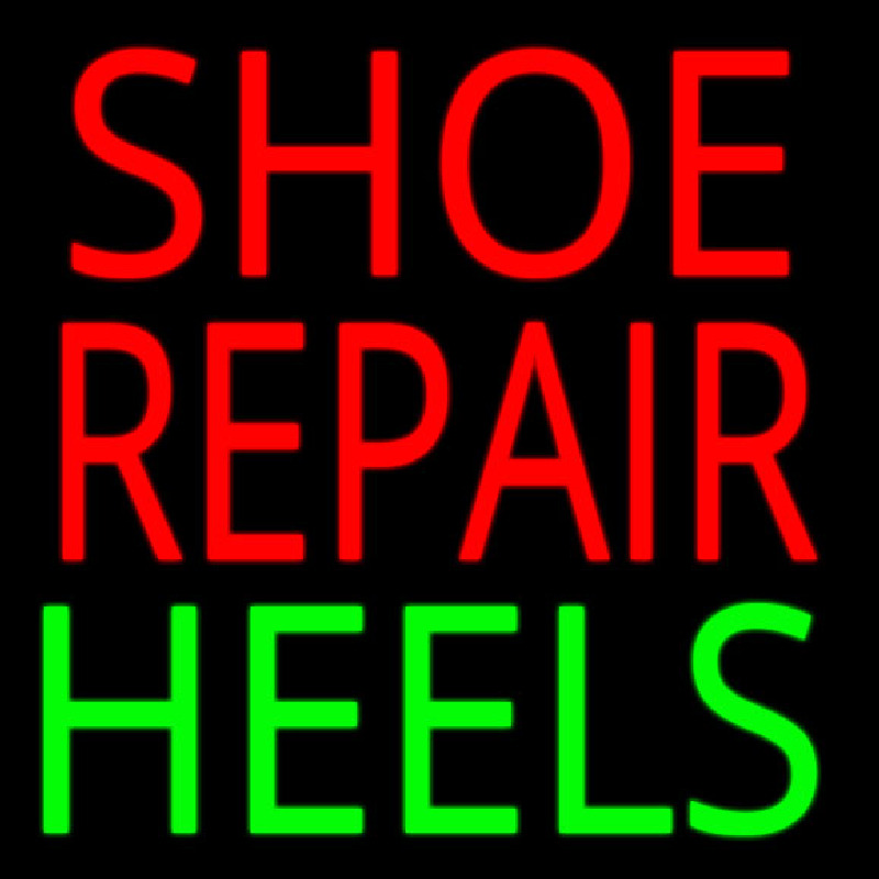 Shoe Repair Heels Leuchtreklame