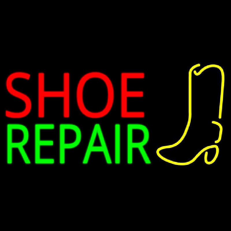 Shoe Repair With Logo Leuchtreklame