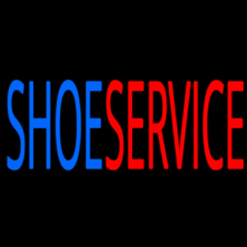 Shoe Service Leuchtreklame