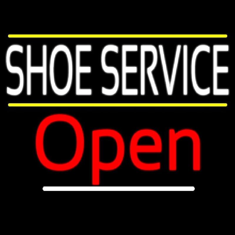 Shoe Service Open Leuchtreklame