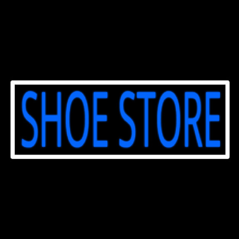 Shoe Store With Border Leuchtreklame