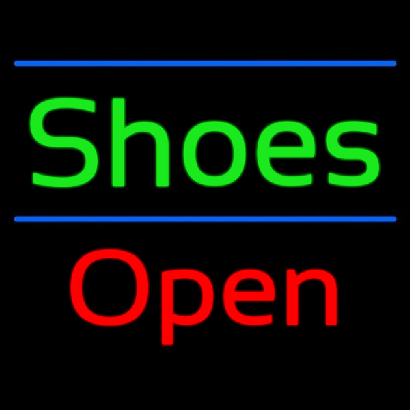 Shoes Open Leuchtreklame