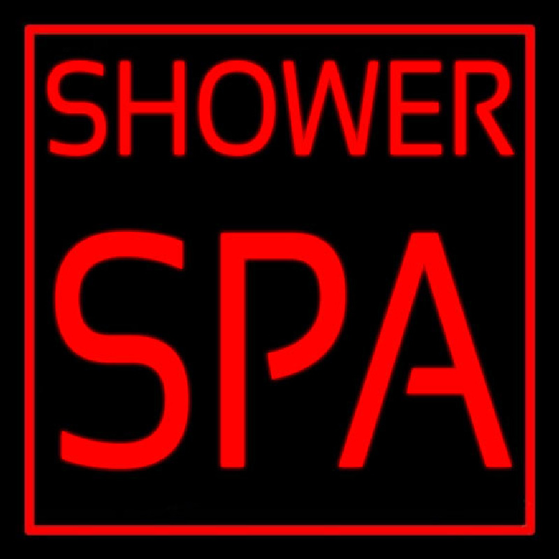 Shower Spa Leuchtreklame