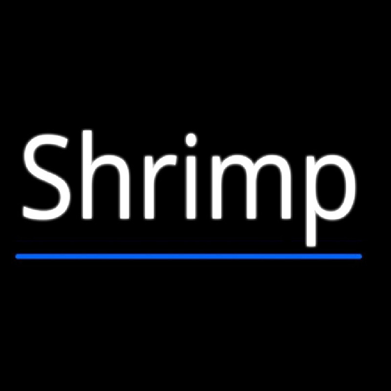 Shrimp Cursive 4 Leuchtreklame