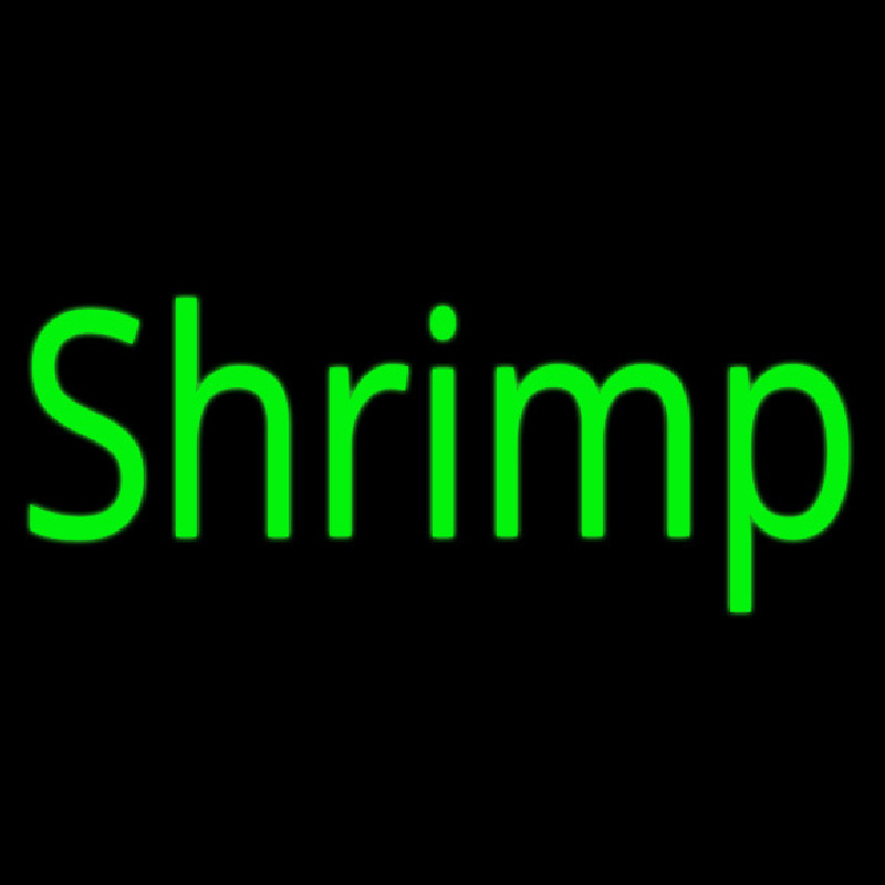 Shrimp Cursive Leuchtreklame