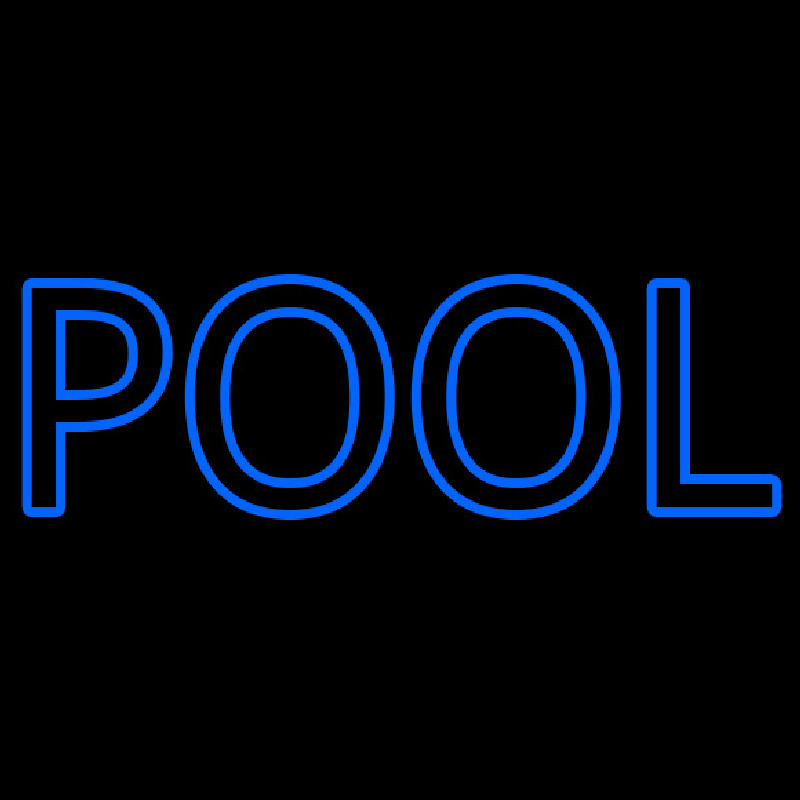 Simple Pool Leuchtreklame