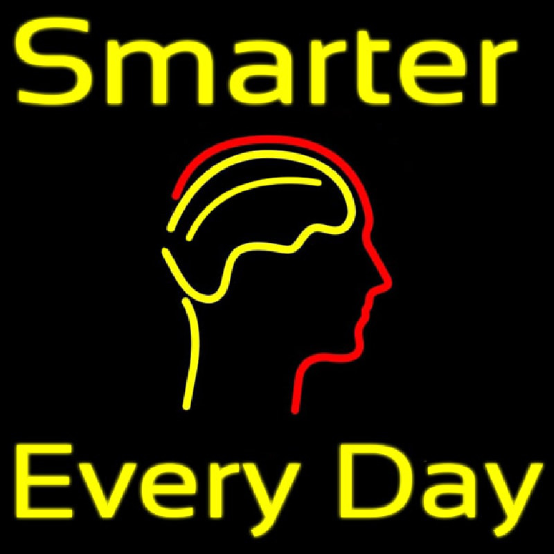 Smarter Every Day Leuchtreklame