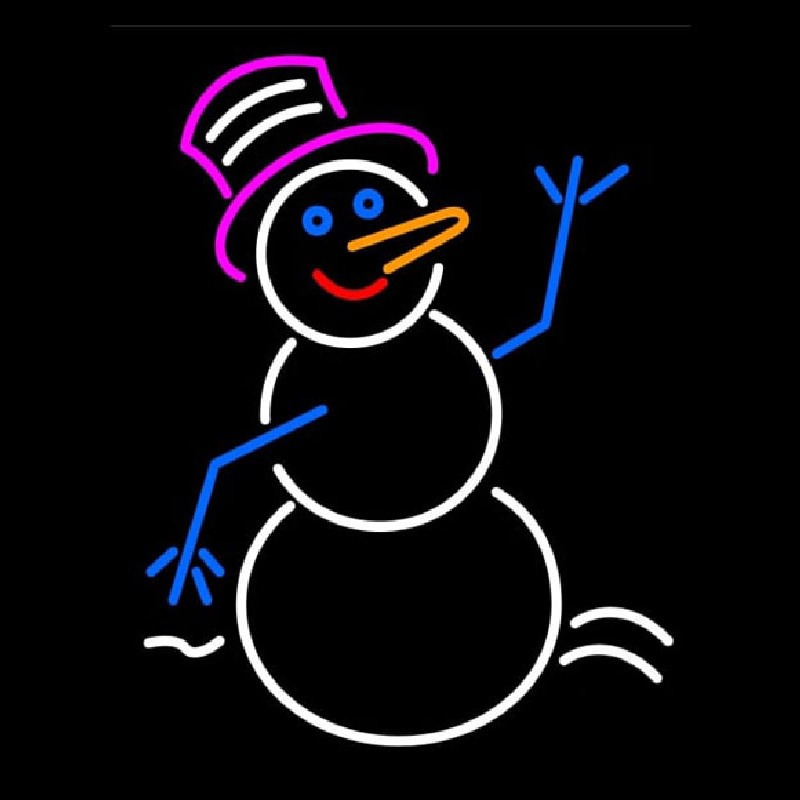 Snowman Signboard Leuchtreklame