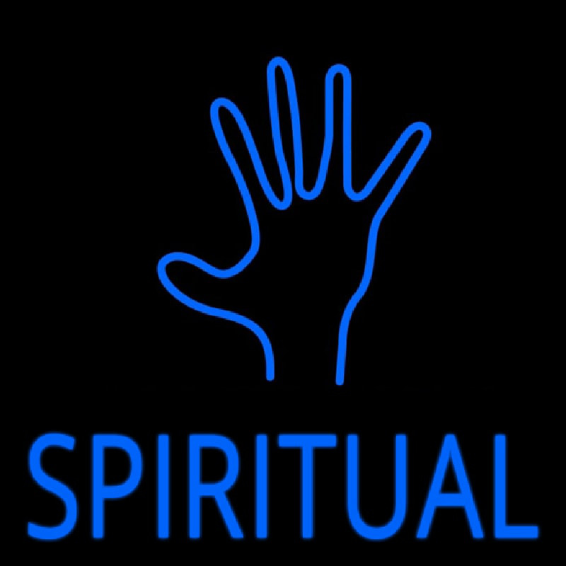 Spiritual Hands Leuchtreklame