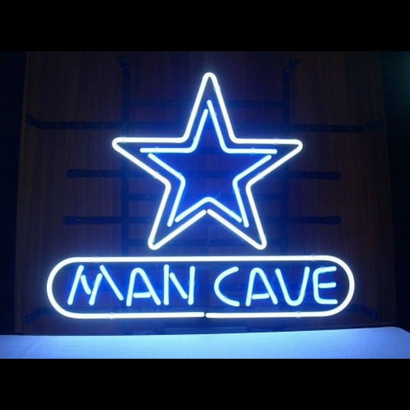 Star MAN CAVE Leuchtreklame