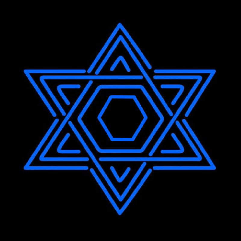 Star Of David Judaism Leuchtreklame