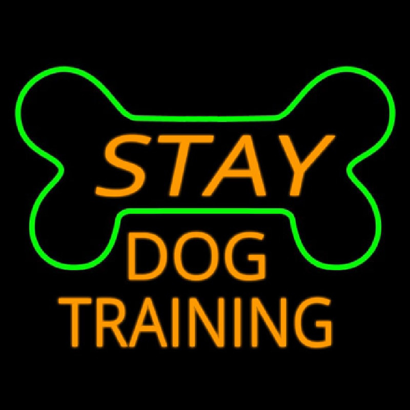 Stay Dog Training Leuchtreklame