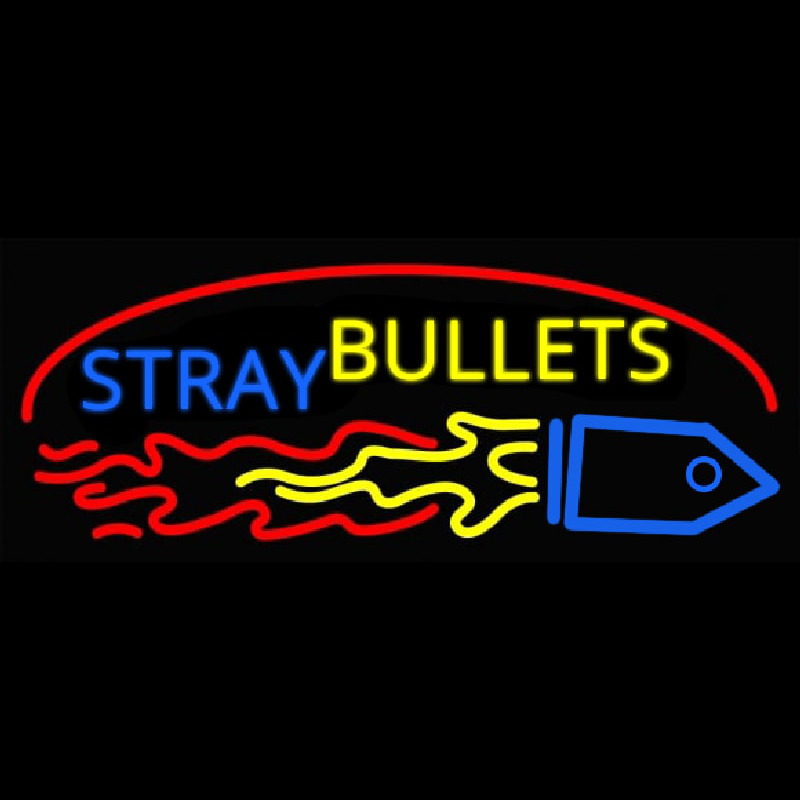 Stray Bullets Leuchtreklame