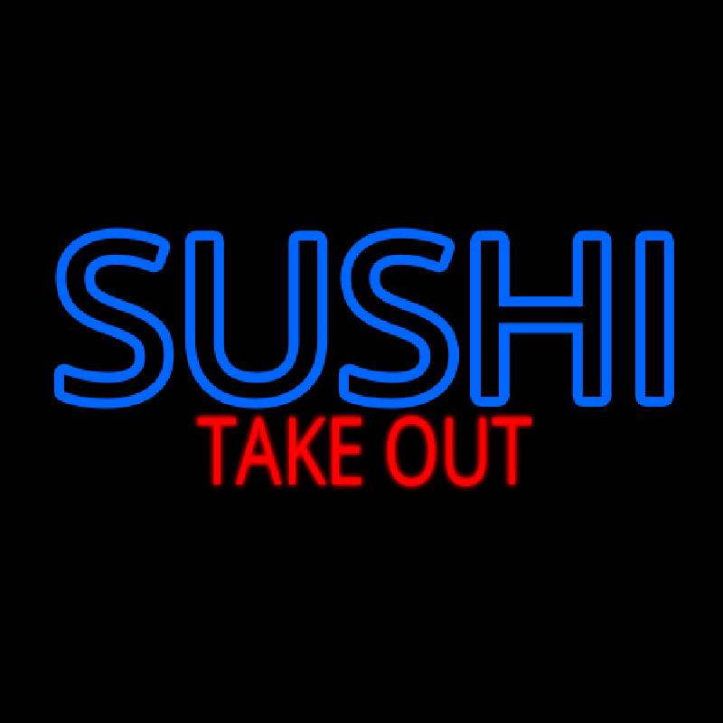 Sushi Take Out Leuchtreklame