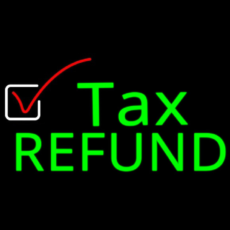 Ta  Refund Leuchtreklame