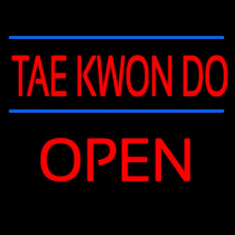 Tae Kwon Do Script2 Open Leuchtreklame