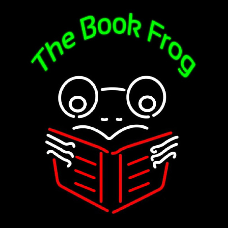 The Book Frog Leuchtreklame