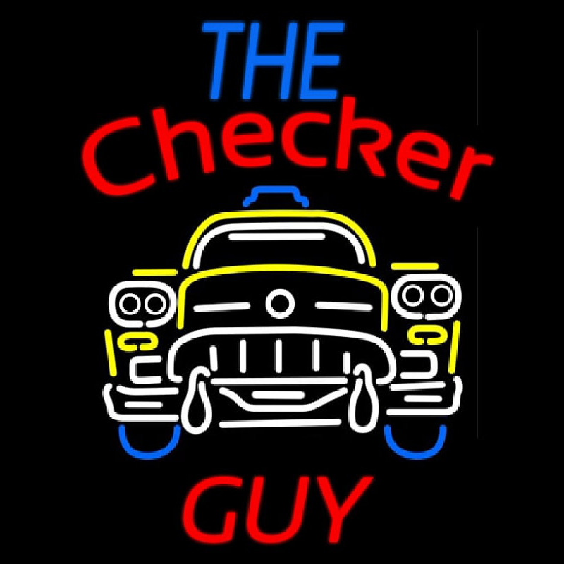 The Checker Guy Leuchtreklame