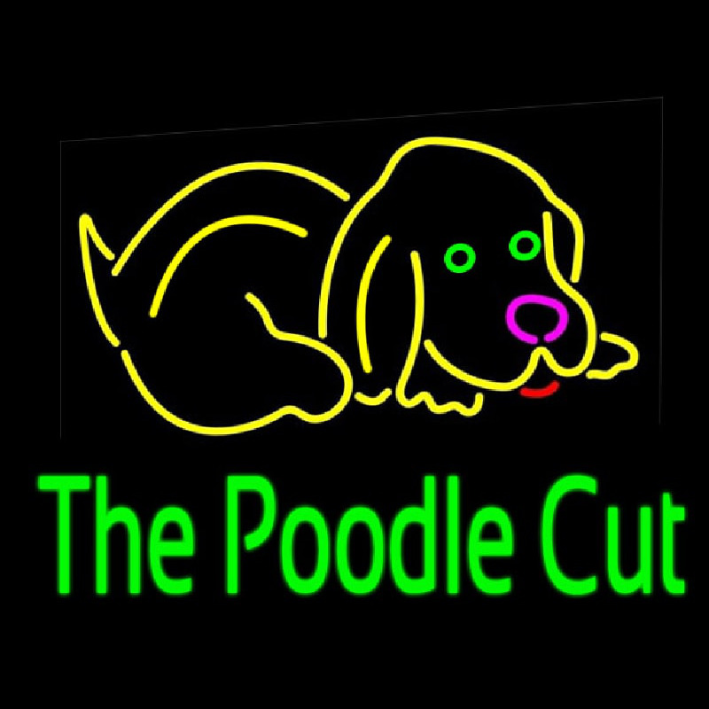 The Poodle Cut 1 Leuchtreklame