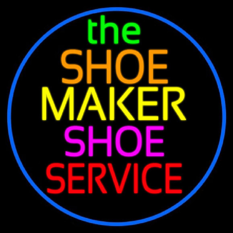 The Shoe Maker Shoe Service Leuchtreklame