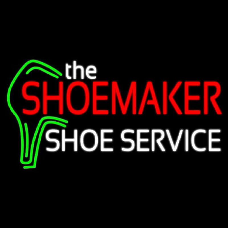 The Shoe Maker Shoe Service Leuchtreklame