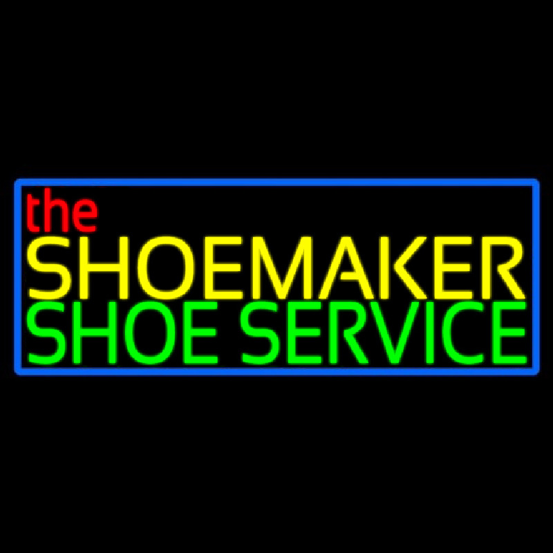 The Shoe Maker Shoe Service Leuchtreklame