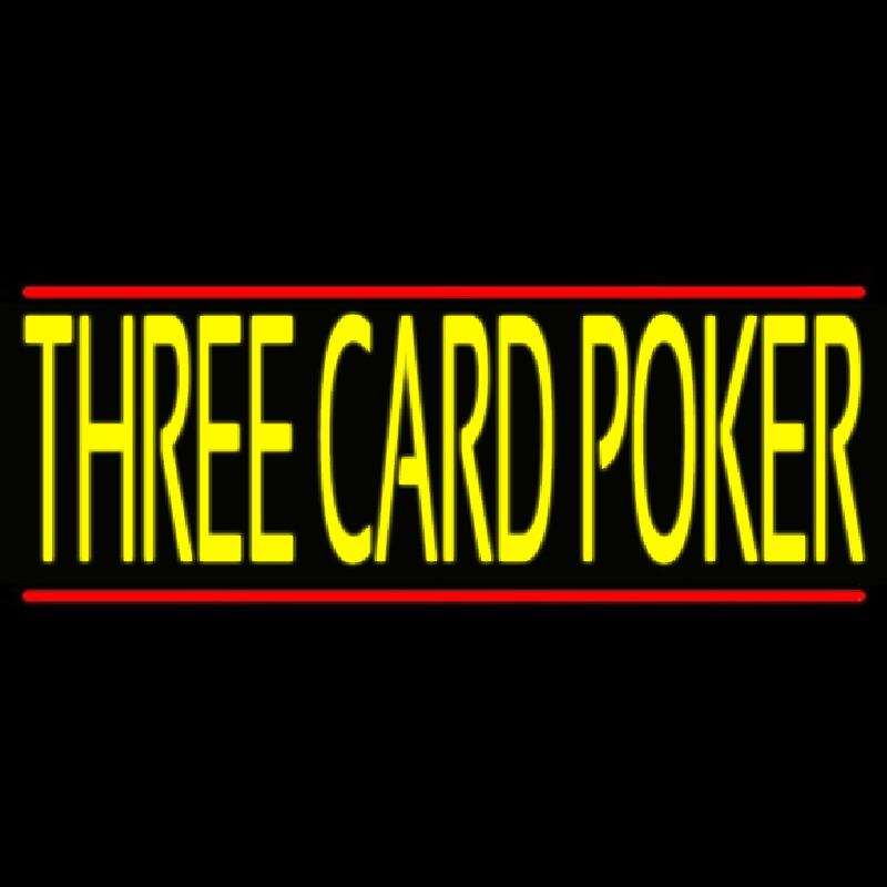 Three Card Poker Leuchtreklame