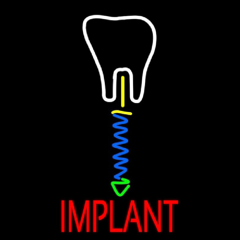 Tooth Implant With Logo Leuchtreklame