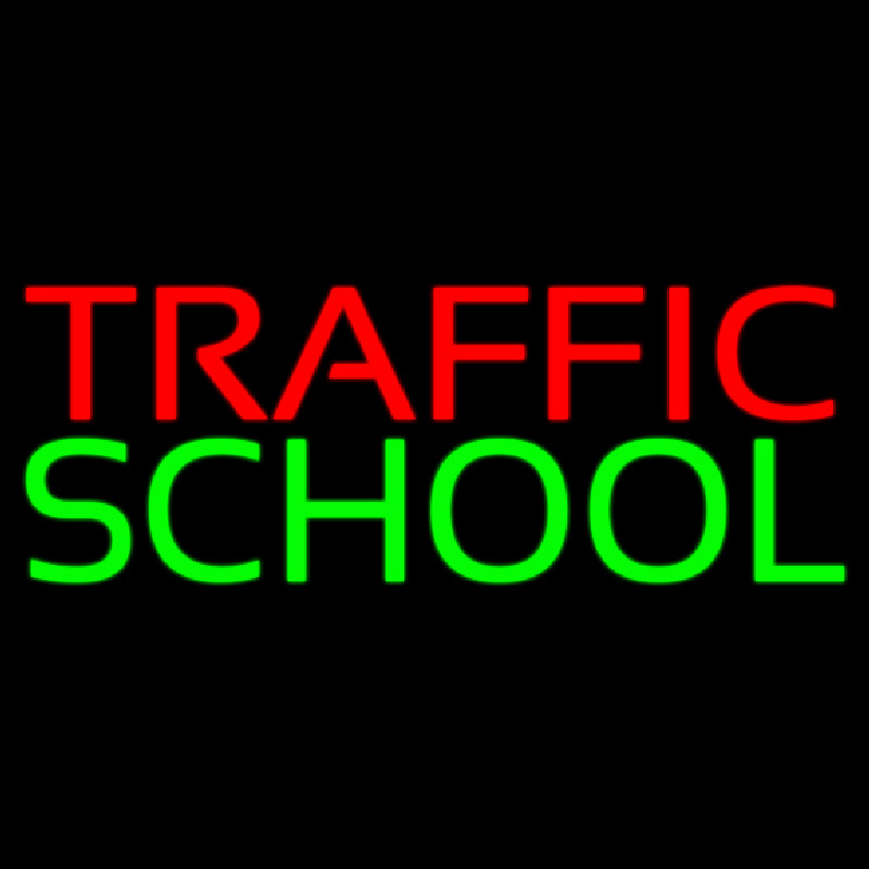 Traffic School Leuchtreklame