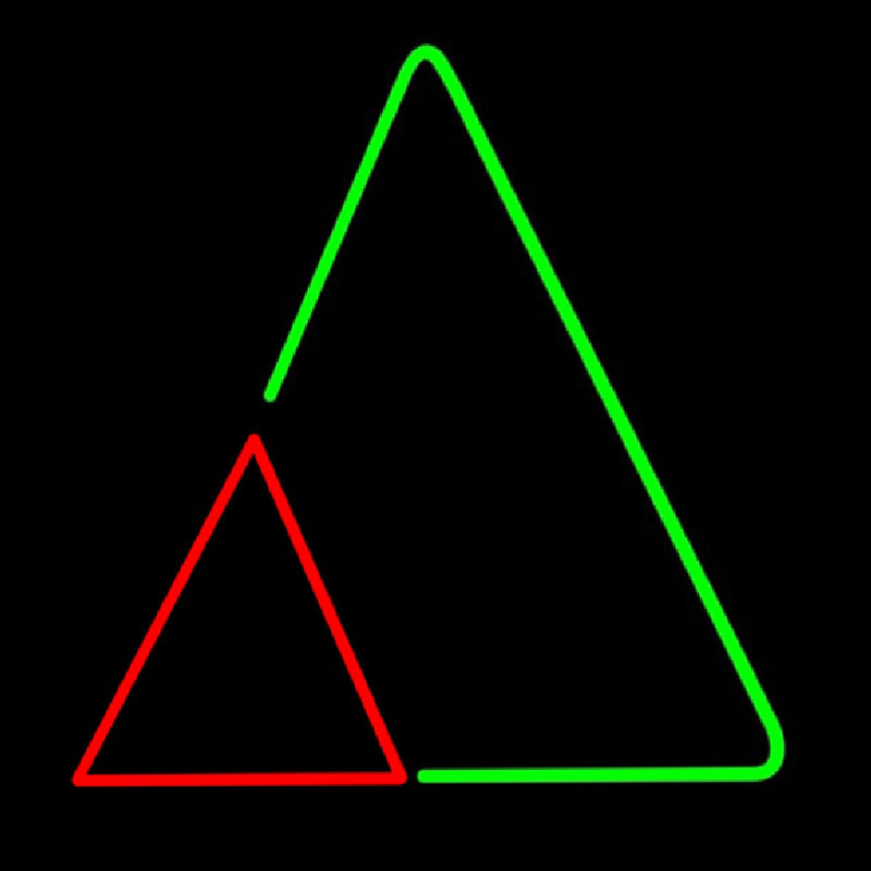 Triangles Leuchtreklame