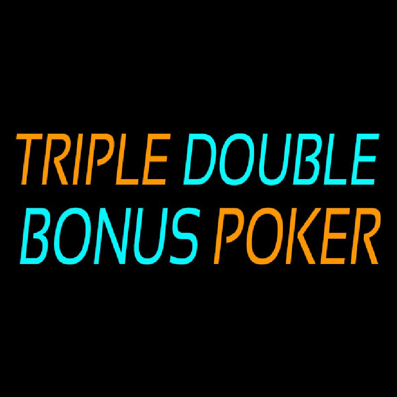 Triple Double Bonus Poker 1 Leuchtreklame