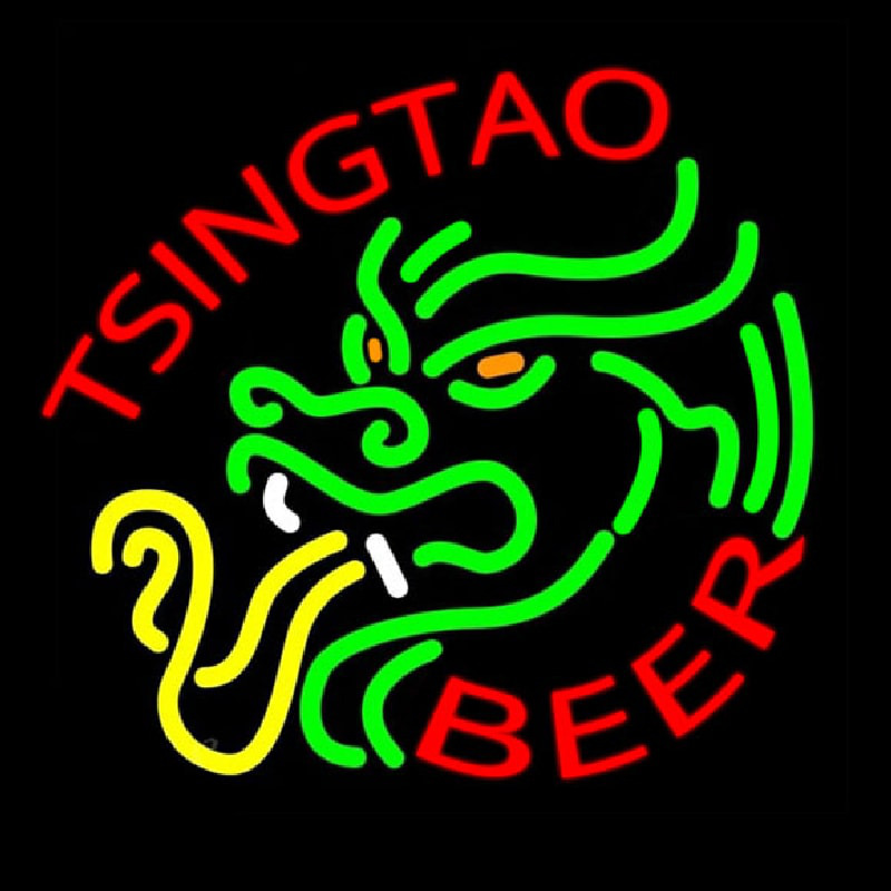 Tsingtao Dragon Leuchtreklame