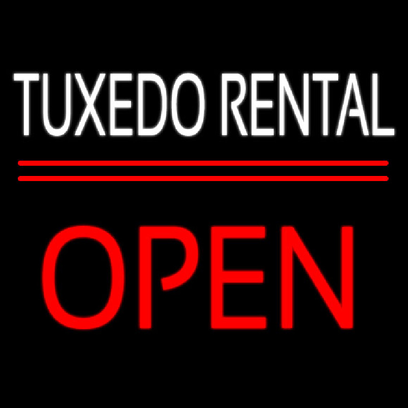 Tu edo Rental Open Leuchtreklame