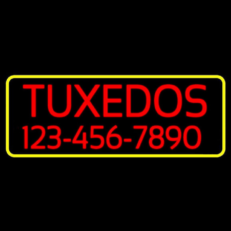 Tu edos With Phone Number Leuchtreklame