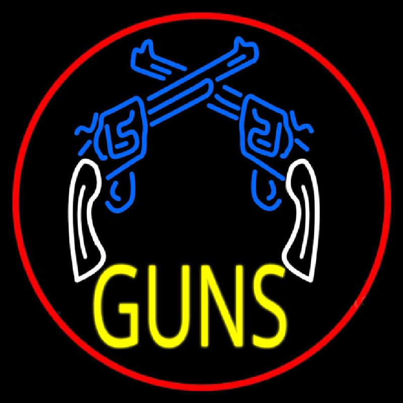 Two Gun Logo Leuchtreklame