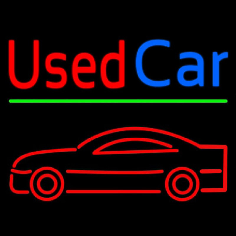 Used Car Leuchtreklame