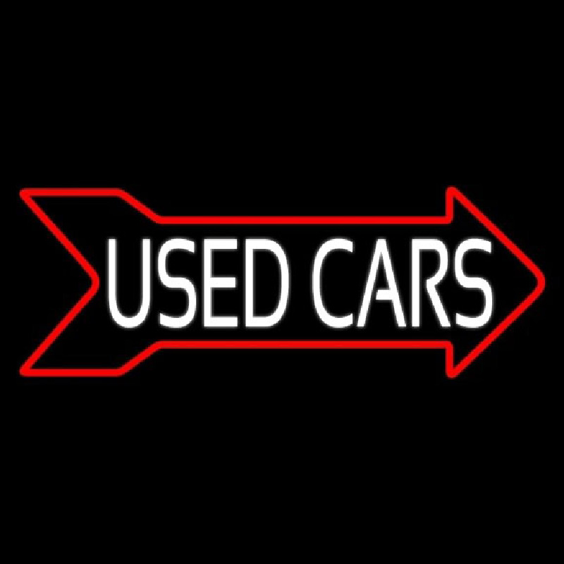 Used Cars Arrow Leuchtreklame