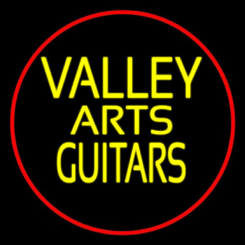 Valley Arts Guitars Logo 1 Leuchtreklame