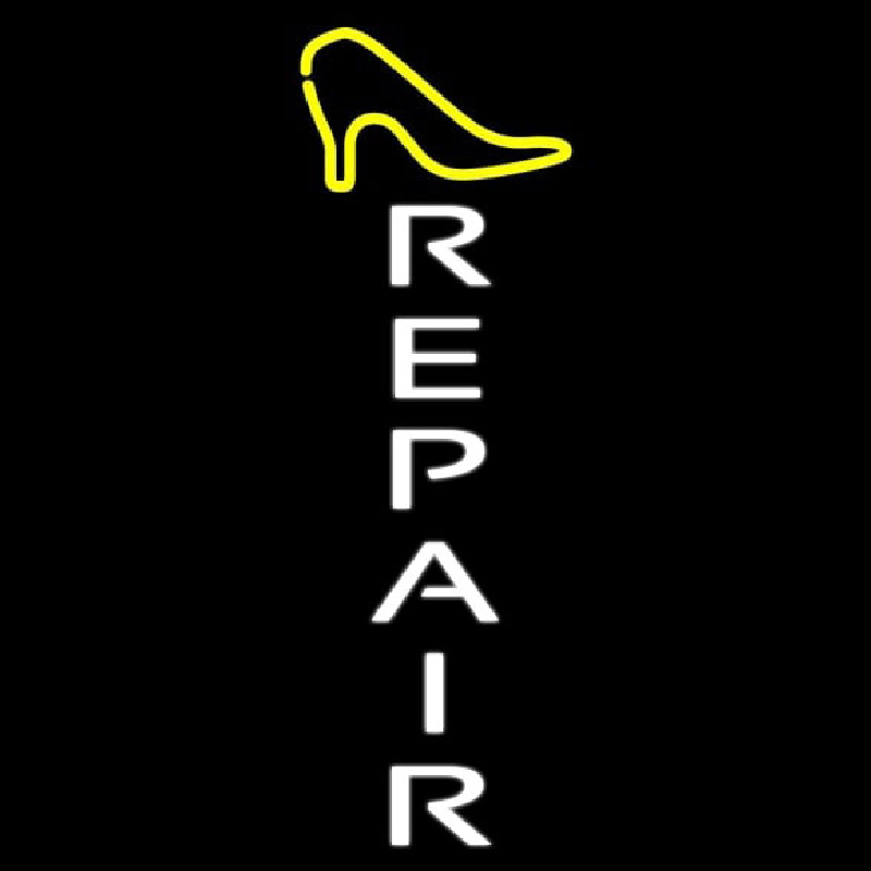 Vertical Shoe Repair Leuchtreklame