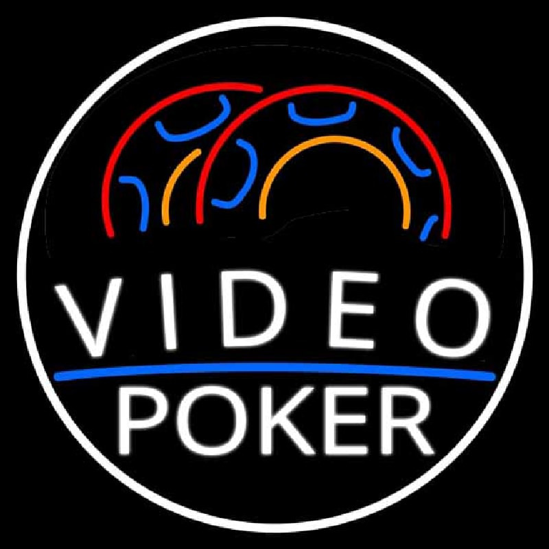 Video Poker 1 Leuchtreklame