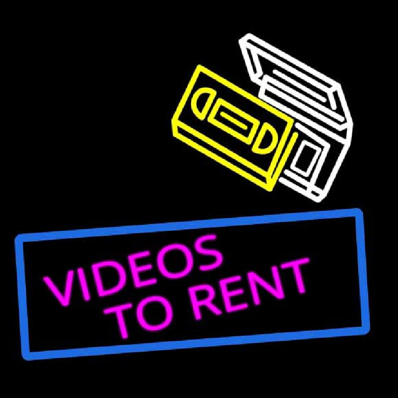 Videos To Rent Leuchtreklame