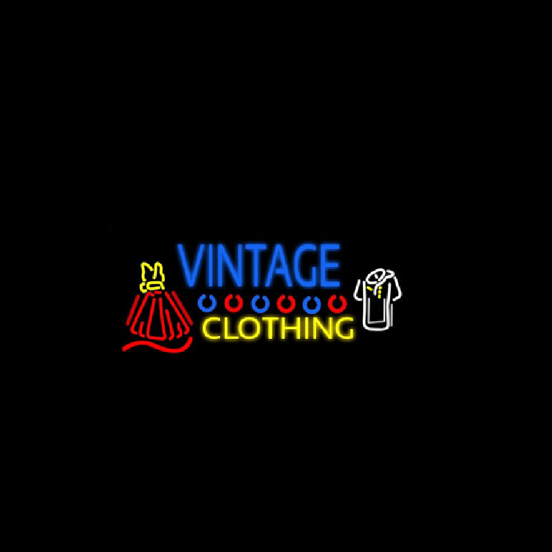 Vintage Clothing Leuchtreklame