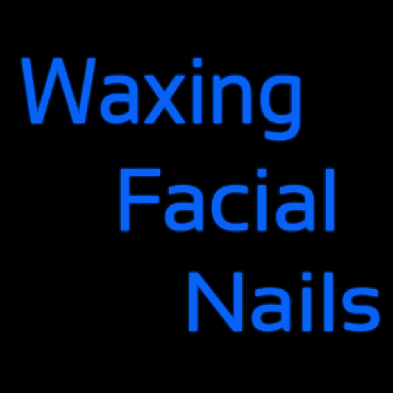 Wa ing Facial Nails Leuchtreklame